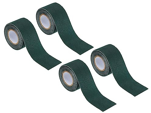 PATIKIL Turf Tape 2 x16 FT, 4 Pack Self Adhesive Artificial Grass Seaming Tape for Garden Lawn Jointing Indoor Outdoor Carpet Mat, Green