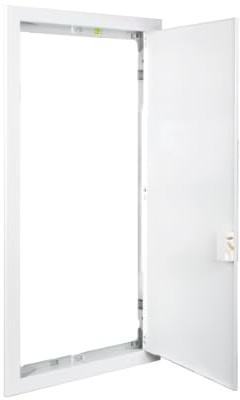 Marco y puerta metálico para hueco obra 304x595mmSOLERA KIT-MRP42Blanco