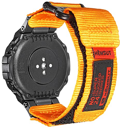 torbollo Armband kompatibel mit Amazfit T-Rex/T-Rex 2/T-Rex Pro/T-Rex Ultra, robustes Nylon Uhrenarmband mit Klettverschluss Ersatzarmband gewebtes Loop-Design Sportarmband mit 2 Schraubendreher