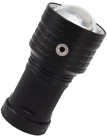 SUNFECILI Underwater Flashlight Diving Flashlight Diving Video Light 10000LM IPX8 Waterproof Professional Dive 100m Red and Blue Fill Light Underwater Flashlight
