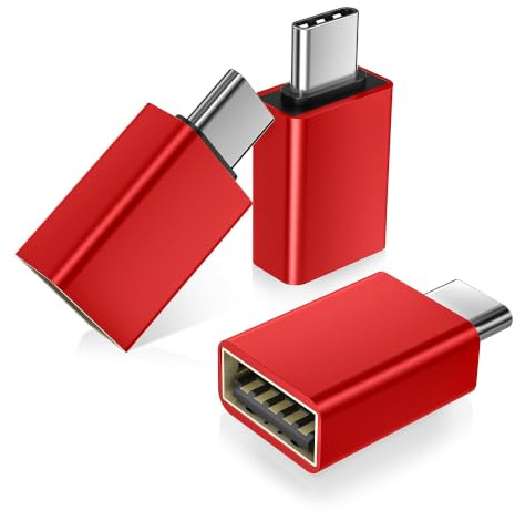 Basesailor für MacBook USB C Adapter 3Pack,USBC Stecker auf USB 3.0 Buchse | Thunderbolt 5 4 3 OTG Konverter für iPhone 17 17e 16 15 Max,iMac,iPad Pro Air,Microsoft Surface,Samsung Galaxy S26