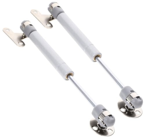 jojofuny 2pcs 8 Air Rod Hinge Key Lid Lift up Door Cabinet Sealed Telescoping Hardware Short Cabinet Gas Struts Black Folding Kitchen Cabinets Cabinet Lift Cold Rolled Steel