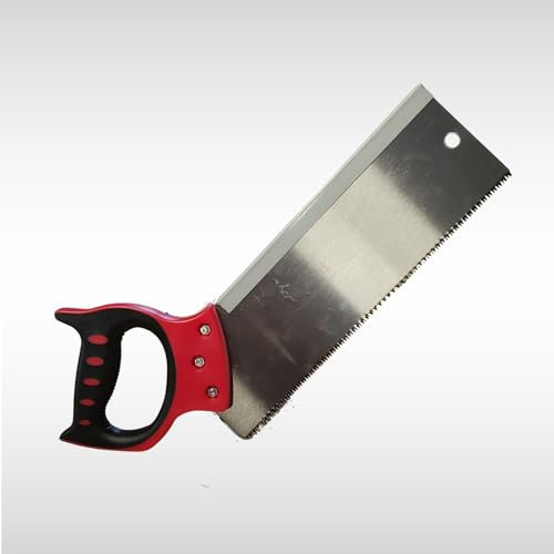Dunnet Tools Tenon Hand Saw Fine Tooth Back Saw for Precision Woodwork and Carpentry Backsaw Handsaw with Steel Blade and Soft Grip Handle 12 Inch Joiners Tools