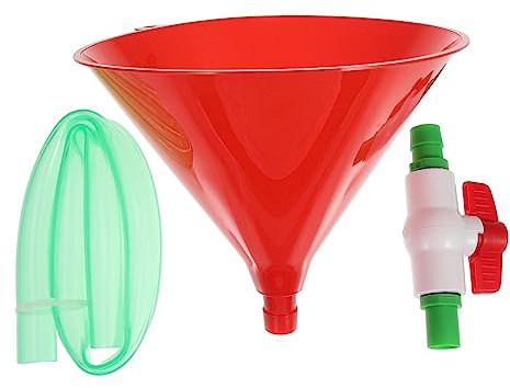 Cabilock Beer Funnel Valves Plastic Beer Funnel Tube for Games Parties Supplies