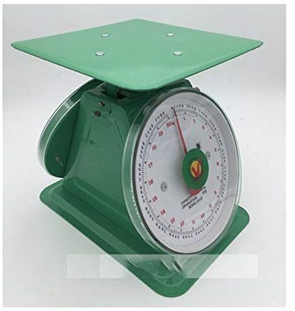 OZBME Bilancia Meccanica bifacciale Bilancia da 10 kg Bilancia Domestica Bilancia Meccanica da banco Bilancia da Cucina 20 kg Misurazione accurata (Size : 10kg) (Argento 10kg)