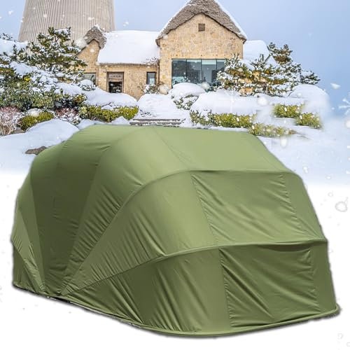 Cochera portátil, tienda de campaña resistente para coche, cubierta de garaje de acero inoxidable, adecuada para piscina o almacenamiento, refugio duradero para paraguas de coche