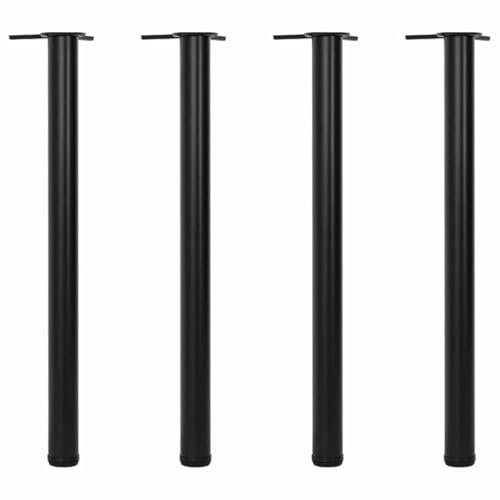GCHDHAPB Tischzubehör, Tischbeine, 4 höhenverstellbare Tischbeine, schwarz, 870 mm