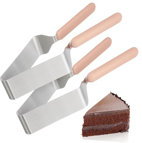 Cabilock 2 Piezas Cortador y Divisor de Tartas Cortador de y Bizcocho de Metal Duradero y Ergonómico para Doméstico Fácil de Controlar y Resistente