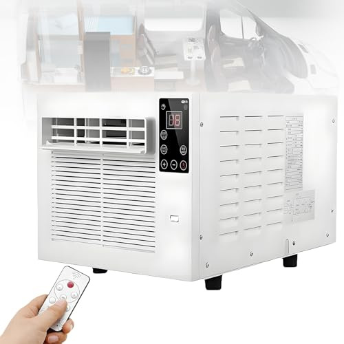 EpyGnom Climatizzatore Mobile 2 in 1- Aria Condizionata Portatile Deumidificazione/Raffreddamento con Timer a 1-12 Ore Mini Condizionatore Mobile Raffredda 5-8㎡ Raffreddamento per Camper