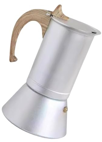 Cafetière 3 tasses de style italien - Capacité de 150 ml - Base en alliage d'aluminium - Machine à expresso à mokas pour cuisinière à induction