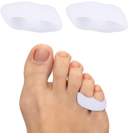 8pcs Séparateurs d'Orteils en Silicone pour Femmes & Hommes, Confortables Correcteur d'Écarteurs d'Orteils avec 2 Boucles pour Améliorer le Chevauchement et L'Alignement (Petit)