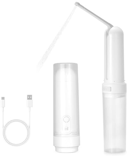 AURIVEE Bidet Portable Électrique, Douchette Intime Handheld Rechargeable USB-C, 3 Pressions, IPX7 Étanche pour Voyage et Soins Postpartum, Hygiène Personnelle