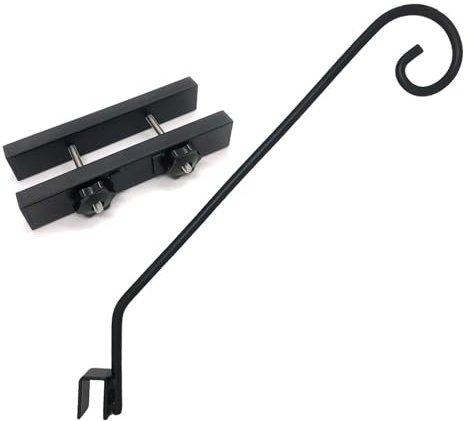 Deck Railing Plant Hanger Heavy Duty Fence Deck Hook Rails Decorative for Hanging Plant Bird Feeders Bird Feeders Balcony Railing