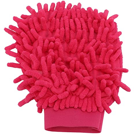 Yctze Guante de Lavado de Autos de Chenilla de Doble Cara para Rascar, Guante Suave de Alta Absorción para Vehículos y Muebles