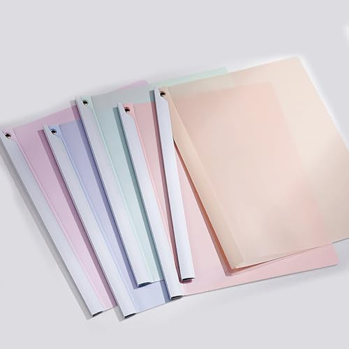 Bewerbungsmappen 5 Stück Klemmhefter A4 Kunststoff, Schwenkbare Klemmleiste Spart Zeit und Mühe (Farbe B)