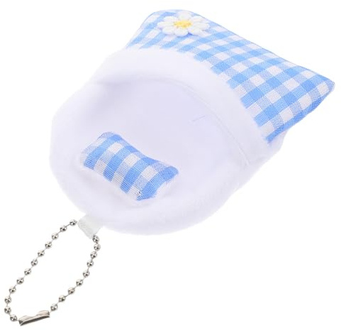 Hohopeti Niedlicher Puppenschlafsack aus Musselin für Kleine Stoffpuppen mit Dekorativer Kette Wiederverwendbar und Kompakt für Puppenhaus und Reisen