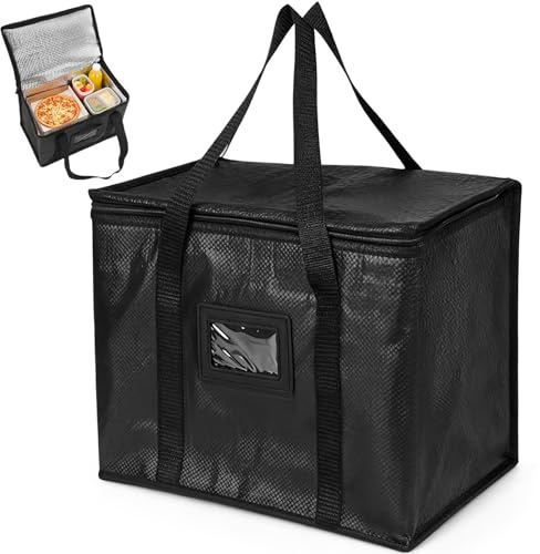 Sac Isotherme Grand 70L avec Fermeture Éclair, Glacière Souple Courses Réutilisable, Sacs Isothermes Alimentaire Pliable, Sac Livraison Nourriture Étanche pour Pique-Nique, Camping, Barbecue,Extérieur