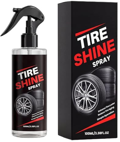 Brillo Ruedas 100 Ml Spray Restaurador De Ruedas | Brillo Intenso En Neumáticos Para Motocicleta Automóviles Camión SUV Autocaravana Sedán Hogar Garaje Taller En Exteriores