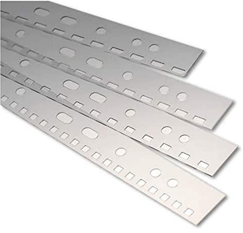 Renz Abheftstreifen in 2:1 Teilung Drahtkammbindung für DIN A4, 3,5 x 5,5 mm, Stärke 0.3 mm, transparent klar, 100 Stück