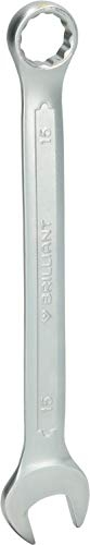 BRILLIANT TOOLS BT011915 Chiave combinata, 15 mm [Powered by KS TOOLS]