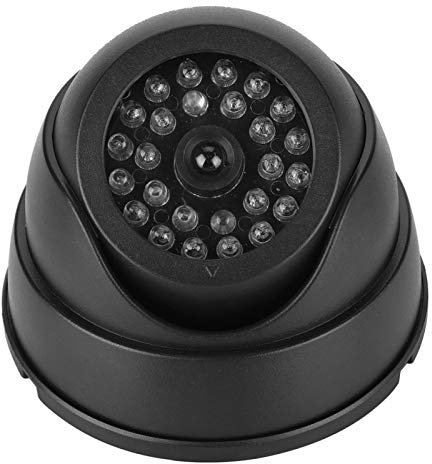 avec 30pcs IR LED caméra dôme factice Anti-poussière, Fausse caméra Noire, pour caméra de sécurité à Domicile à Usage Professionnel en Plein air