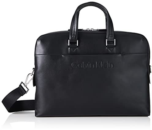 Calvin Klein CK SET LAPTOP BAG W/PCKT, Black