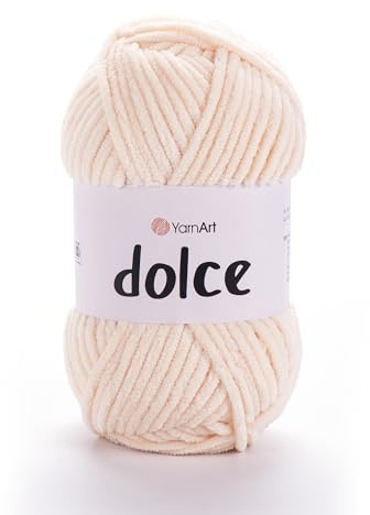 YarnArt Dolce Yarn Super Bulky Chenille Velvet Yarn 100g 131 Yards (779) Polyester