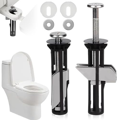 Hochleistungs Toilettensitz Befestigungsbolzen Kit, Universal WC Sitz Befestigung Kit, Toilettensitz Schrauben Beschläge Kit, Einfach zu Installierende Befestigungs Toilettensitz DIY & Werkzeuge