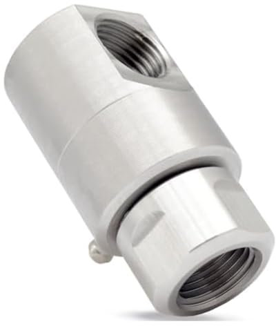 CENMEN Schwenkbare Schlauchtrommel 1/2 , drehbare Schlauchrolle aus robustem Stahl 5024-Ni-AL FXF mit Schmiermittel für industrielle Drehverbindungen