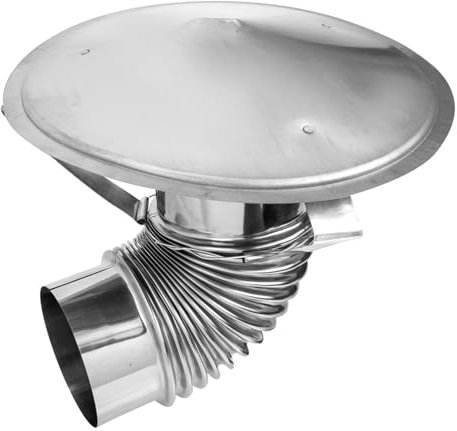 VANZACK Schornstein Abgasrohr Abdeckung Der Abluftöffnung Rauchrohrabdeckung Regendichte Schornsteinabdeckung Kaminabdeckung Lüftungsabdeckung Rostfreier Stahl Pipeline