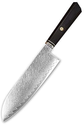 Mannaia for carne affilata fai-da-te Coltello da chef vuoto VG10 Lama in acciaio di damasco Materiale Coltello semilavorato giapponese vuoto