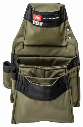Diamondback The Werkzeugtasche mit Adlermotiv, modulare Werkzeugtasche für 10,2 cm Werkzeuggürtel, ideale Werkzeugtasche für Tischler und Elektriker, für Muttern, Stanzer und Verschlüsse,