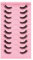 OUDQFCJ Ciglia finte 10 paia di mezze ciglia finte ciglia naturali cat eye mezze ciglia 3D ciglia ad angolo cat eye