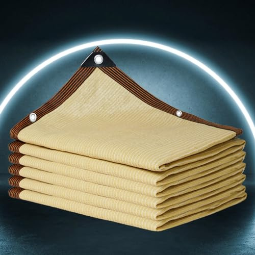 Filet d'ombrage Extérieur 1mX2m Voile ombrage Toile d'ombrage Ajourée 3x4 Beige avec œillets pour Tissu pour Pergola Filet Dombrage,beige-3x4m