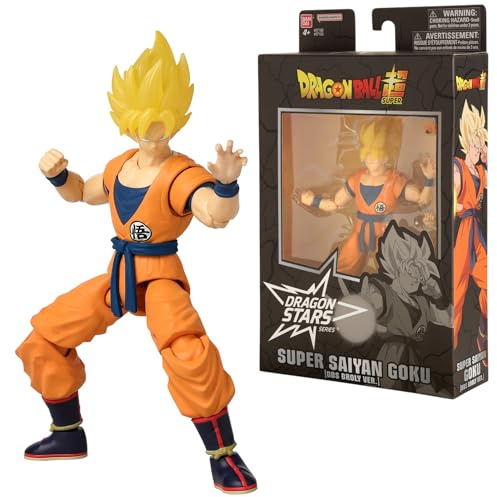 Bandai Dragon Stars Figures Super Saiyan Goku | Dragon Ball Super: Broly Movie Goku Action Figure | 17cm Articulated Dragon Ball Figure | Bandai Dragon Stars Anime Figures Goku Toy