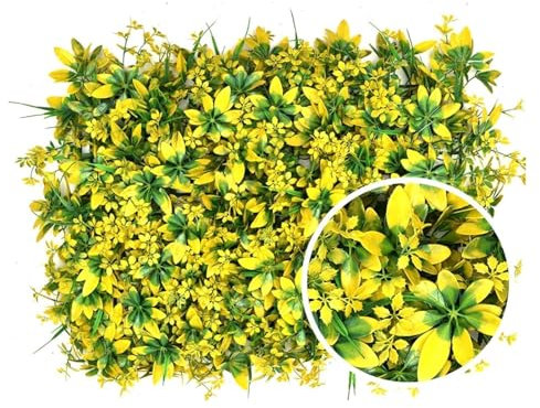 KanDuo Artificial Plant Wall Panels Wall Decor,Artificial Grass Mats Lawn,Flower Hedges Boxwood Panels for Party Wedding Garden,Faux Greenery Grass Wall Backdrop Panels