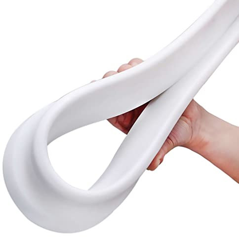 Bande d'étanchéité flexible pour chambre humide et salle de bain - Joint de douche en silicone souple - Noir - 210 cm