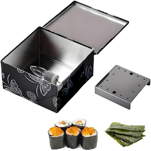 Hlixzoy A,Máquina Secadora De Algas De Acero Inoxidable, Caja De Secado De Algas, Caja De Patrón Exquisito con Función De Secado, Algas Horneadas para Crear Un Sabor Crujiente