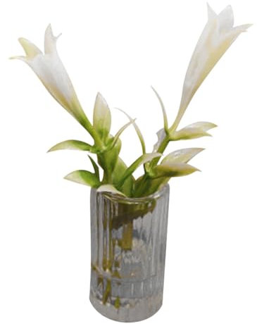 TOYANDONA Mini Pianta in Resina Giglio Artificiale Per Decorazione Da Giardino Adatto Casa Delle Bambole