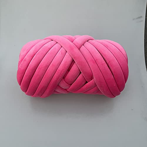 Hilo grueso de 250 g para tejer cobija de ganchillo, suave de algodón extra lavable, hilo gigante voluminoso para tejer, manualidades, ganchillo, bricolaje, sofá, cama, cama, almohada, cama para