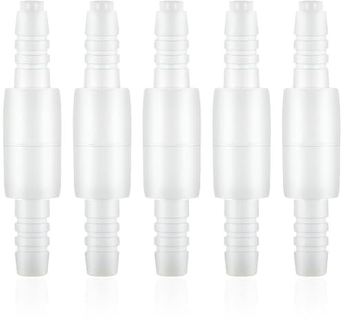 JEYORZY 5 pcs connettori per tubi di ossigeno, connettori girevoli per tubi, connettori per tubi O2, connettori per tubi di ossigeno connettori girevoli per tubi, impediscono la torsione del tubo