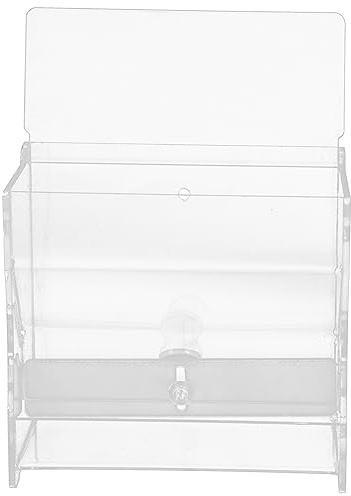 Milisten Récipient Transparent pour Alimentation Automatique De Poules Distributeur Multi-Usage De Nourriture pour Animaux Mangeoire Acrylique Pratique pour Volatiles