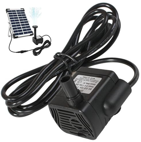 Pompes à eau solaire 300 L, DC 22V-24V 3W mini pompes de fontaine solaire