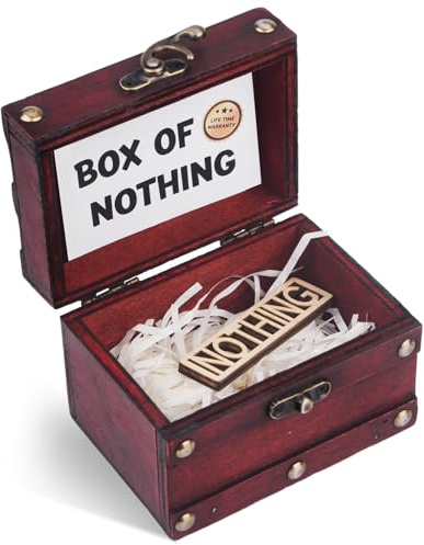 Gift of Nothing, Gag Box of Nothing,Joke Gifts for Person Who Wants Nothing | Joke Gifts for Men, Gifts for Who Wants Nothing, Box of Nothing, Idea Birthday Gift for Women Men