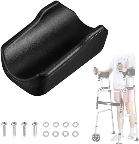 XSQD Stand-Up Walker Elbow Pad, Armrest Pads, Mobility Walker Forearm Armrest Pad Covers, Wear Resistant, Not Easily Deformed Elbow Pads, Assistive Rehabilitation Equipment Accessories