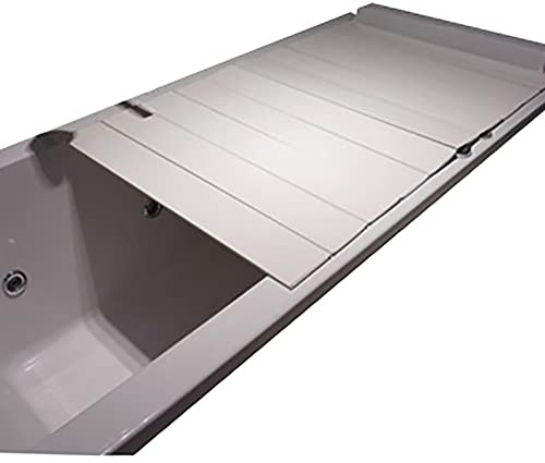Foldable Bathtub Tray Cover PVC Bath Lid Dust Proof Insulation Mat Versatile Bathtub Protector Space Saving Bath Topper for Relaxation & nization