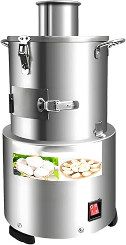 PioMue Peladora de ajos Comercial de 200 W, separadora de ajos eléctrica de 30 kg/h, de Acero Inoxidable para Uso doméstico y Comercial.