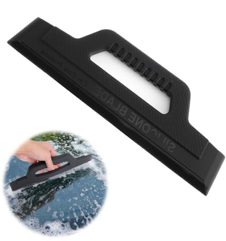 GZRXIOUS Silikon Fensterabzieher Auto, Silikon Wasserabstreifer Fensterabzieher Abzieher Autos, Leises Wischen Schnelle Reinigung Wasserabzieher Auto Flächen für Autoscheiben Abzieher, Dusche, Küche