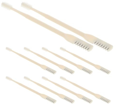 Mobestech 10stücke Nasenhaartrimmer Manuell für Damen und Herren Doppelseitiger Edelstahltrimmer zur Nasenhaarentfernung Praktisches Pflege-werkzeug für Unterwegs Hause