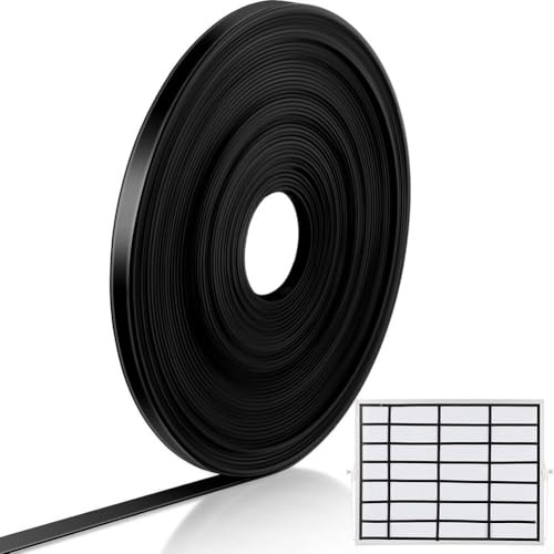 Klebebandrolle für Whiteboards – magnetischer Gitter-Trennstreifen, 6 mm x 16 m, schwarze PVC-Folie mit starker magnetischer Rückseite, wiederverwendbar und schneidbar für Büro oder Klassenzimmer